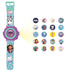 LEXIBOOK, Gabby's Dollhouse, Adjustable Projection Watch with Digital Screen, 20 Images of The Gabby's Dollhouse Series, for Children, Blue/Purple, DMW050GDH