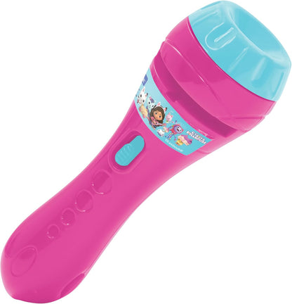 Lexibook LTC050GDH NBC Universal Gabby's Dollhouse, Pandy Paws, Cats, Stories projector and torch light, Projects 24 images TV series with 3 discs, Pink/blue, Rosa/Azul