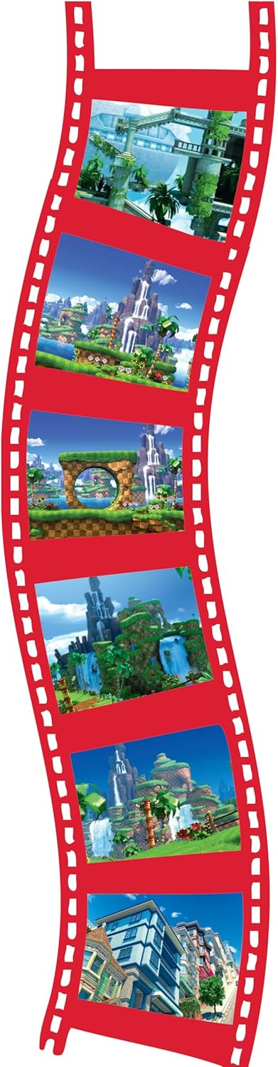 Lexibook, Sega The Hedgehog, Proyector de Historias y Linterna, Proyecta 24 imágenes del Mundo de Sonic con 3 Discos, Color Red/Blue, Talla única (LTC050SN