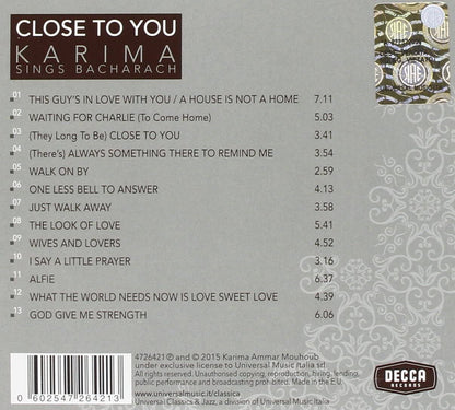 Close to You-Karima Sings Bacharach