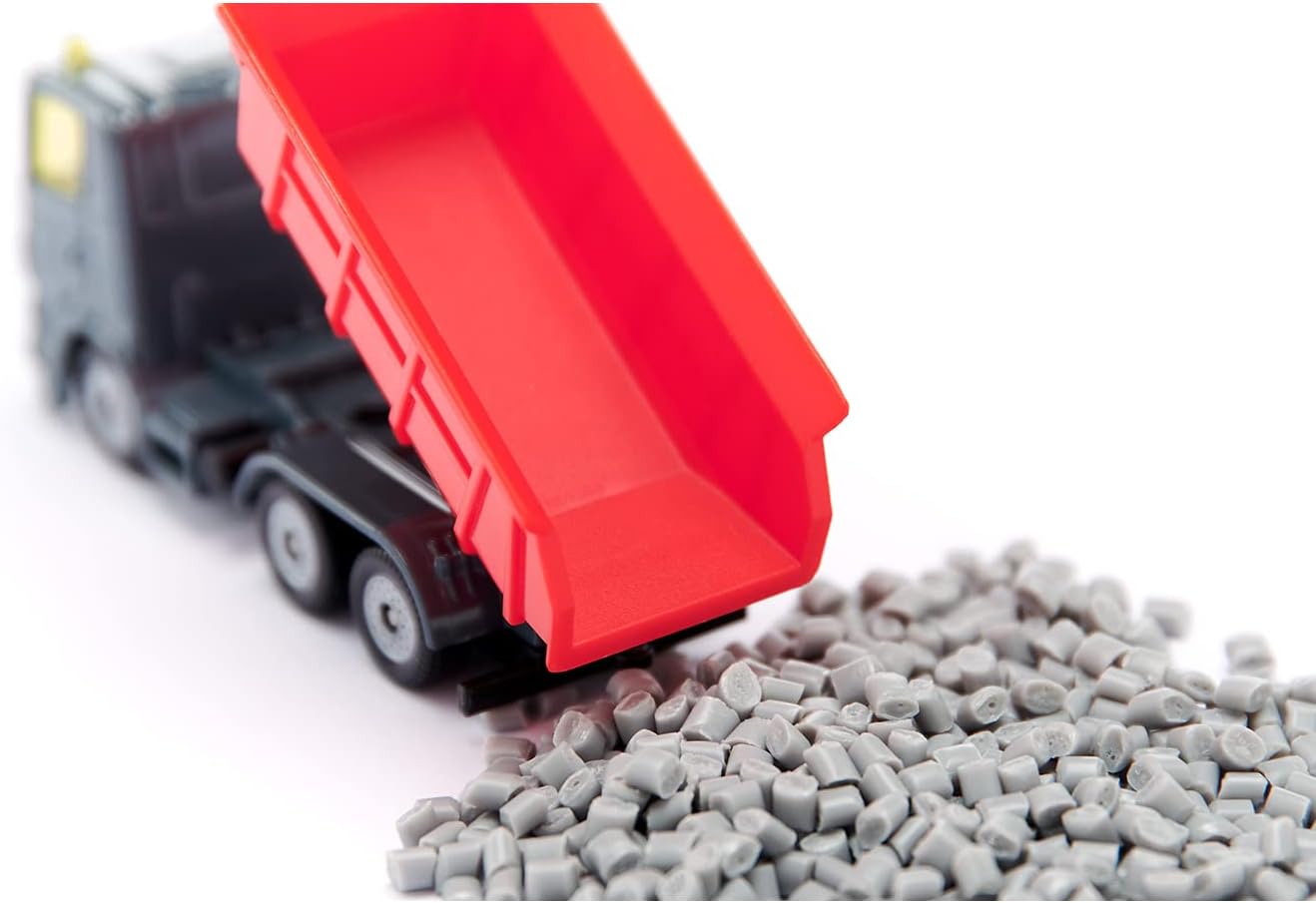 siku 6329, Road Construction Gift Set, Dump Truck, Liebherr Wheeled Loader, Road Roller, Movable parts, Incl. Granules