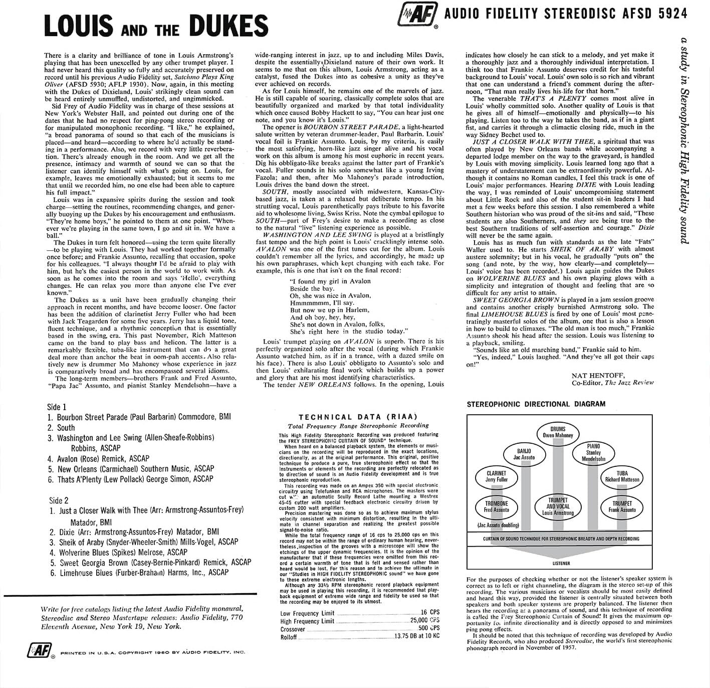 Louis Armstrong & the Dukes of Dixieland