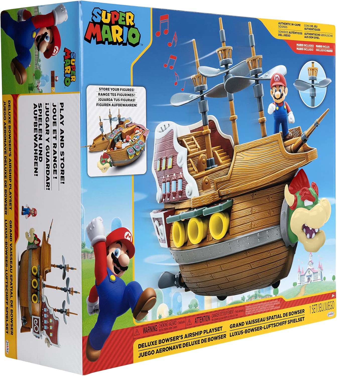 Super Mario - 2.5 Deluxe Bowser Ship Playset (404294