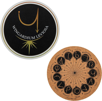 Cinereplicas Harry Potter - Set van 4 spreuken en bedels onderzetters - serie 2-9,5 cm diameter - officiële licentie