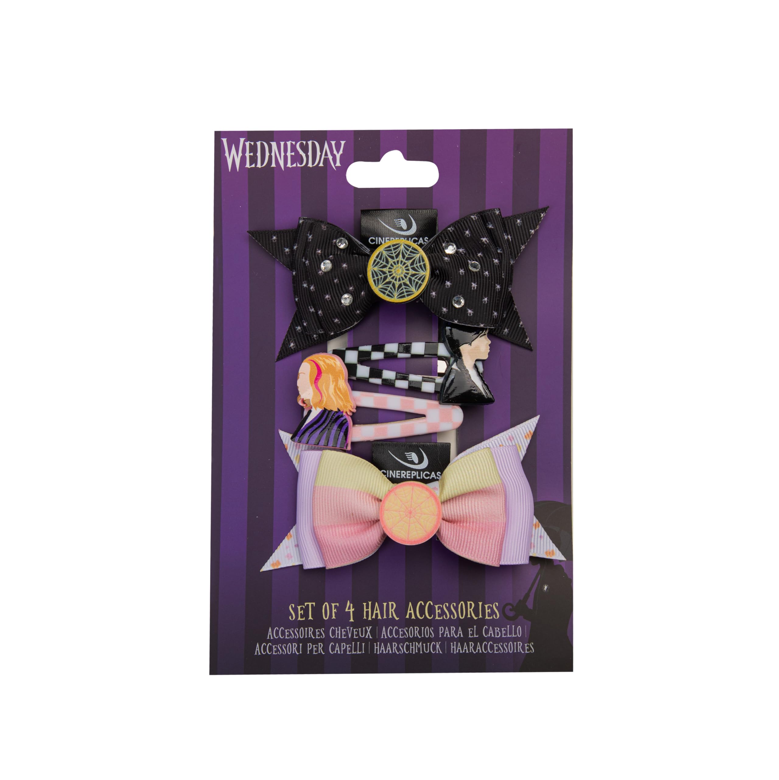 Wednesday Haarschmuck 4er-Pack