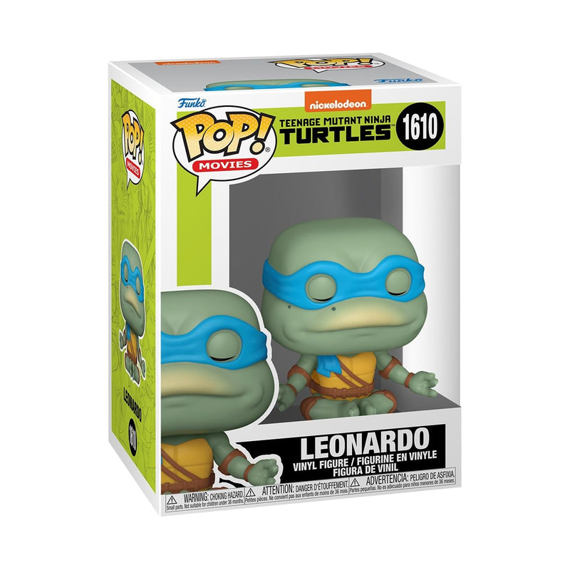 Funko Pop! Movies: Teenage Mutant Ninja Turtles (TMNT) - Leonardo - (Meditating) - TMNT 1990 - Figura in Vinile da Collezione - Idea Regalo - Merchandising Ufficiale - Giocattoli per Bambini e Adulti