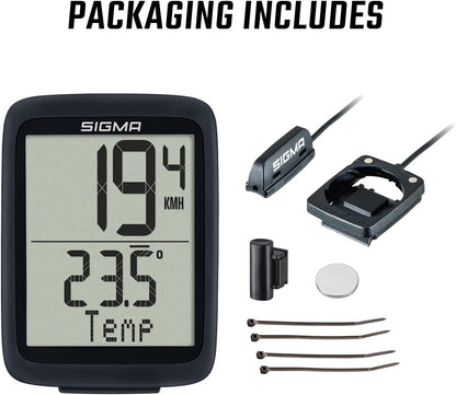 Sigma Bc 10.0 Wr Bicycle Computer Black/White One Size
