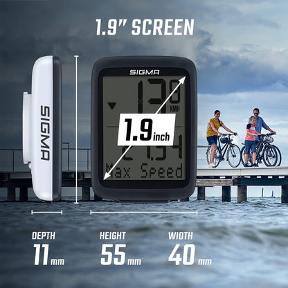 Sigma Bc 10.0 Wr Bicycle Computer Black/White One Size