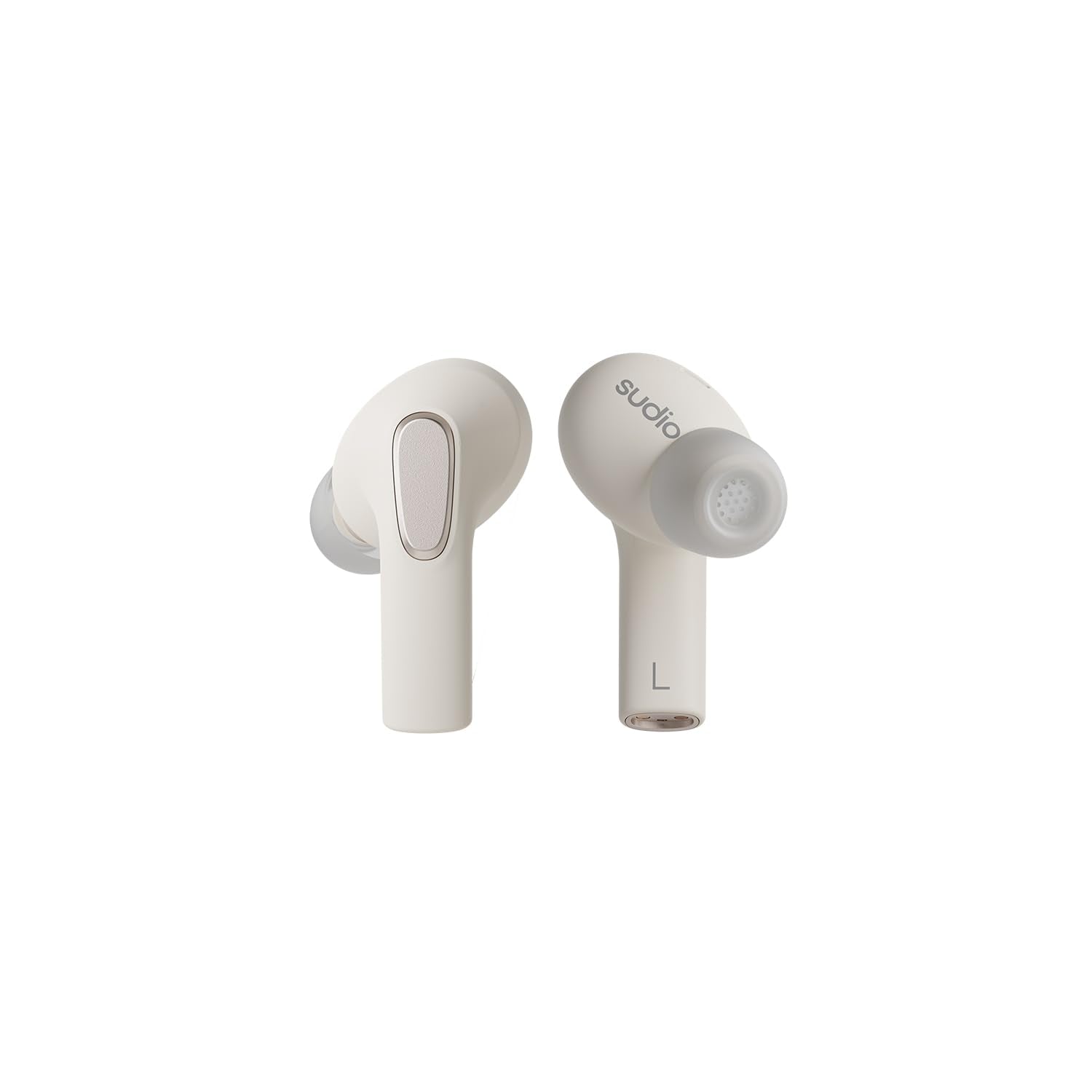 Sudio E3 White, in ear, true wireless, splashproof, IPX4, Bluetooth v5.3, USB-C, 6h playtime