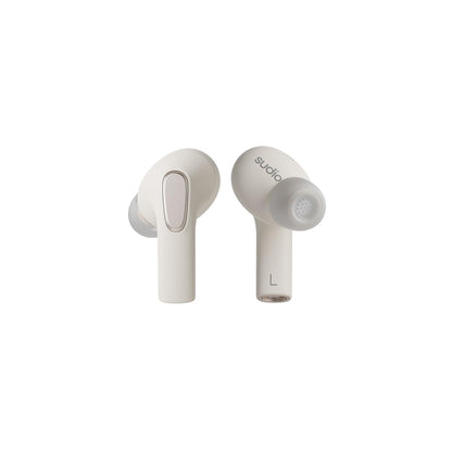Sudio E3 White, in ear, true wireless, splashproof, IPX4, Bluetooth v5.3, USB-C, 6h playtime