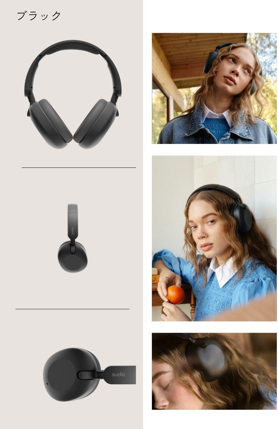 Sudio CASQUE ARCEAU BLUETOOTH ANC ULTRA LEGER K2 NOIR