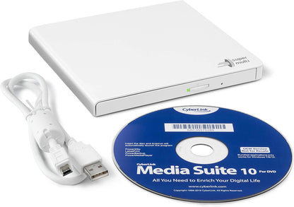 Hitachi-LG GP57, External DVD Drive, USB 2.0, 8x Read/Write Speed, M-DISC Support, Silent Play Technology