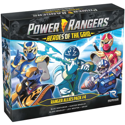 Renegade Game Studios: Power Rangers: Heroes of The Grid: Allies Pack #4 - Expansion, 5 New Heroes! Roleplaying Miniatures Game, Age 14+, 2 -5 Player
