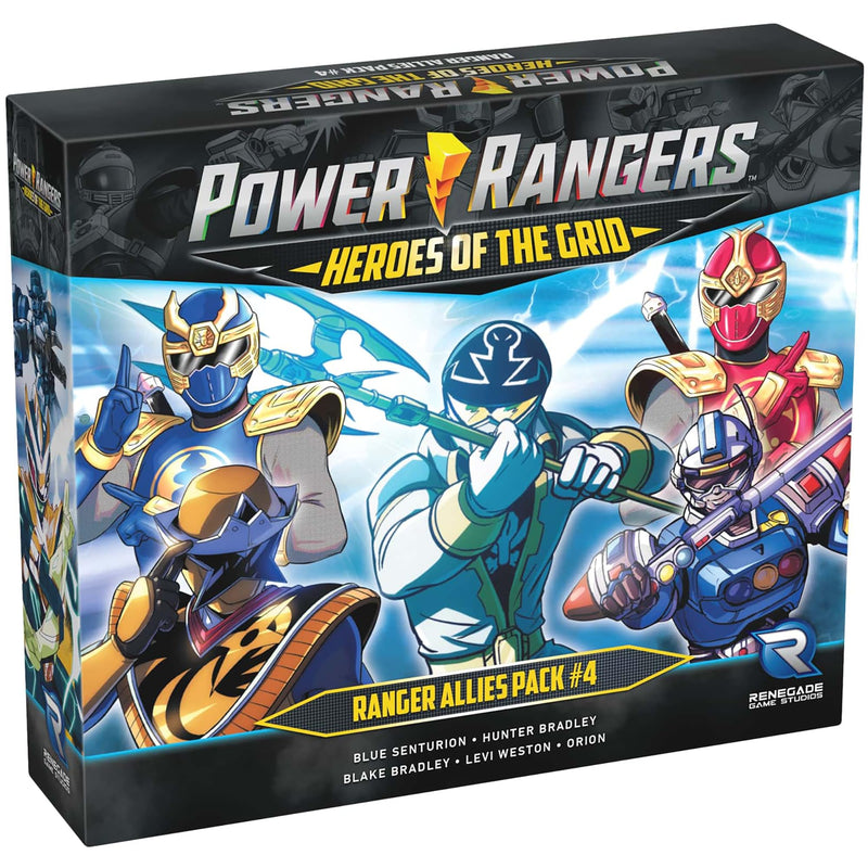 Renegade Game Studios: Power Rangers: Heroes of The Grid: Allies Pack #4 - Expansion, 5 New Heroes! Roleplaying Miniatures Game, Age 14+, 2 -5 Player