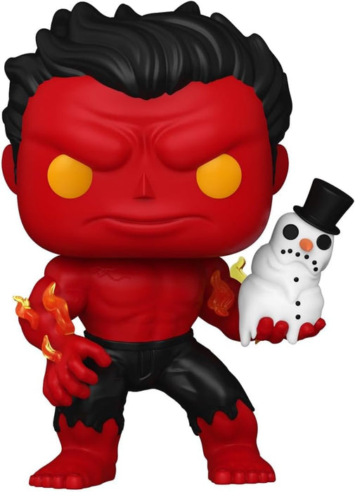 Funko Pop! Marvel: Holiday – Red Hulk - Marvel Comics - Collectable Vinyl Figure - Gift Idea - Official Merchandise - Toys for Kids & Adults - Comic Books Fans - Model Figure for Collectors