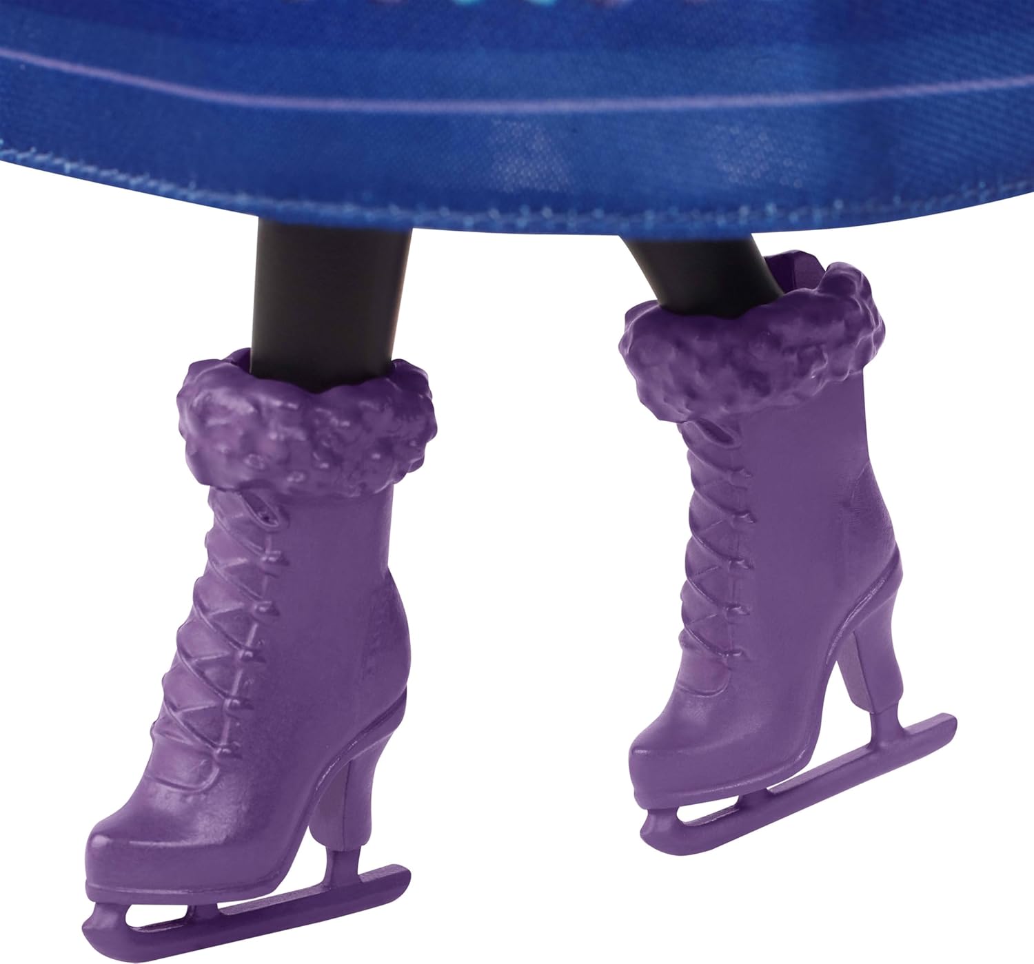 Mattel Disney Frozen Anna modepop en accessoires, schaatslook met jurk en schaatsen (die aan en uit kunnen), plus 1 paar schoenen, geïnspireerd op Frozen: Winterfestival, JBG54