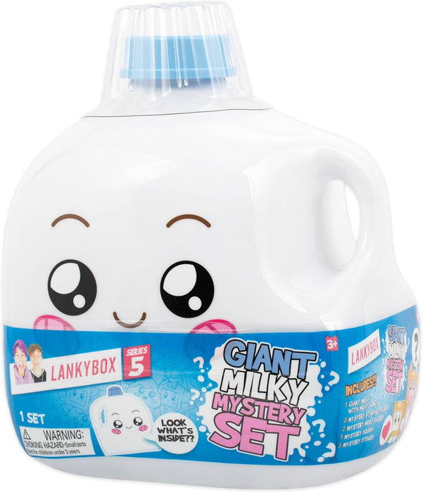 LankyBox 2812 Giant Singing Mystery Milky Set with 9 Exciting Toys to Discover Inside, Officially Licensed Merch, Multicolour