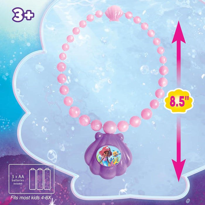 Just Play 39909 Ariel Jr Ocean Glow Necklace, Multicolor