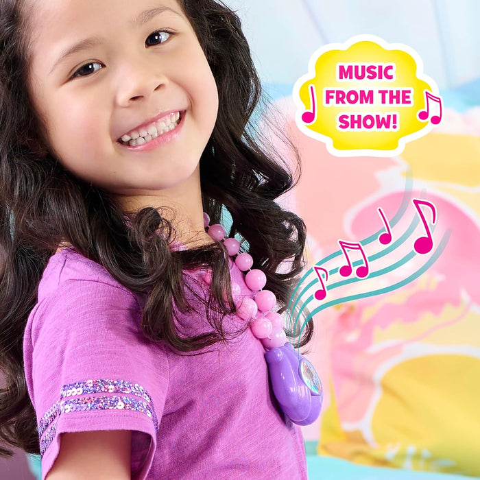 Just Play 39909 Ariel Jr Ocean Glow Necklace, Multicolor