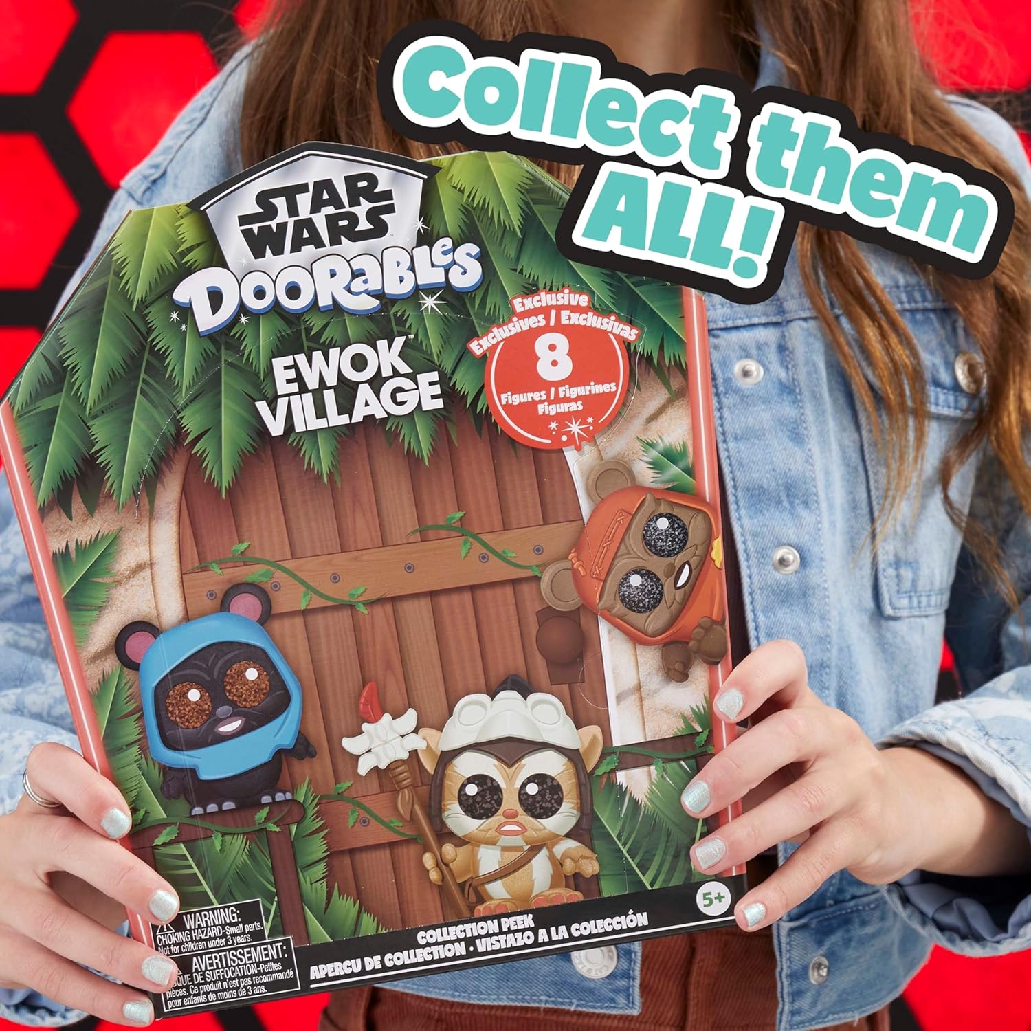 Just Play STAR WARS™ Doorables Ewok Village Collection Peek, Kids Toys for Ages 5 Up