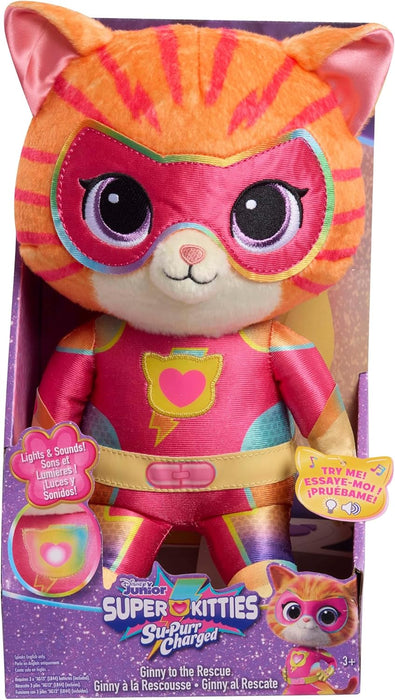 Just Play Disney Junior SuperKitties Su-Purr Charged Ginny to the Rescue, Kids Toys for Ages 3 Up