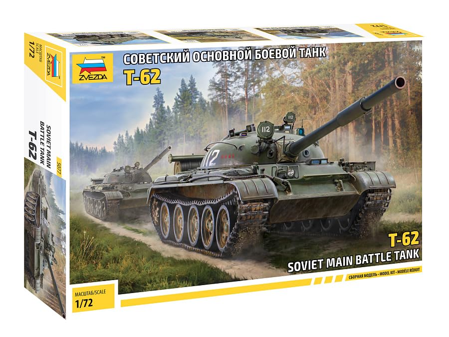 Zvezda 5077 T-62 Soviet main battle tank 1/72
