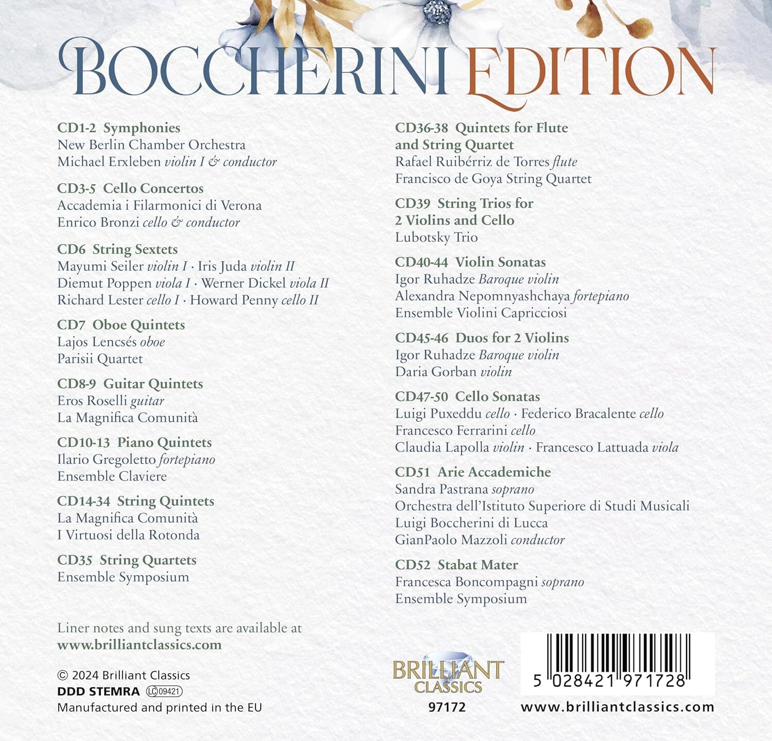 Boccherini: Edition