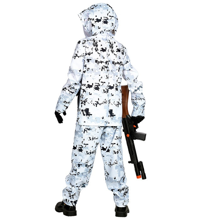 Widmann Arctic Special Forces (Hooded Coat, Pants, Face Mask) (158 cm / 11-13 Years) Camouflage