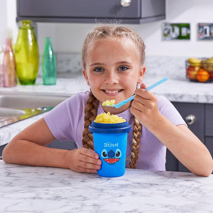 ChillFactor 08258 Disney Reusable Squeeze Cup Maker with Stitch Character Design, Homemade slushies