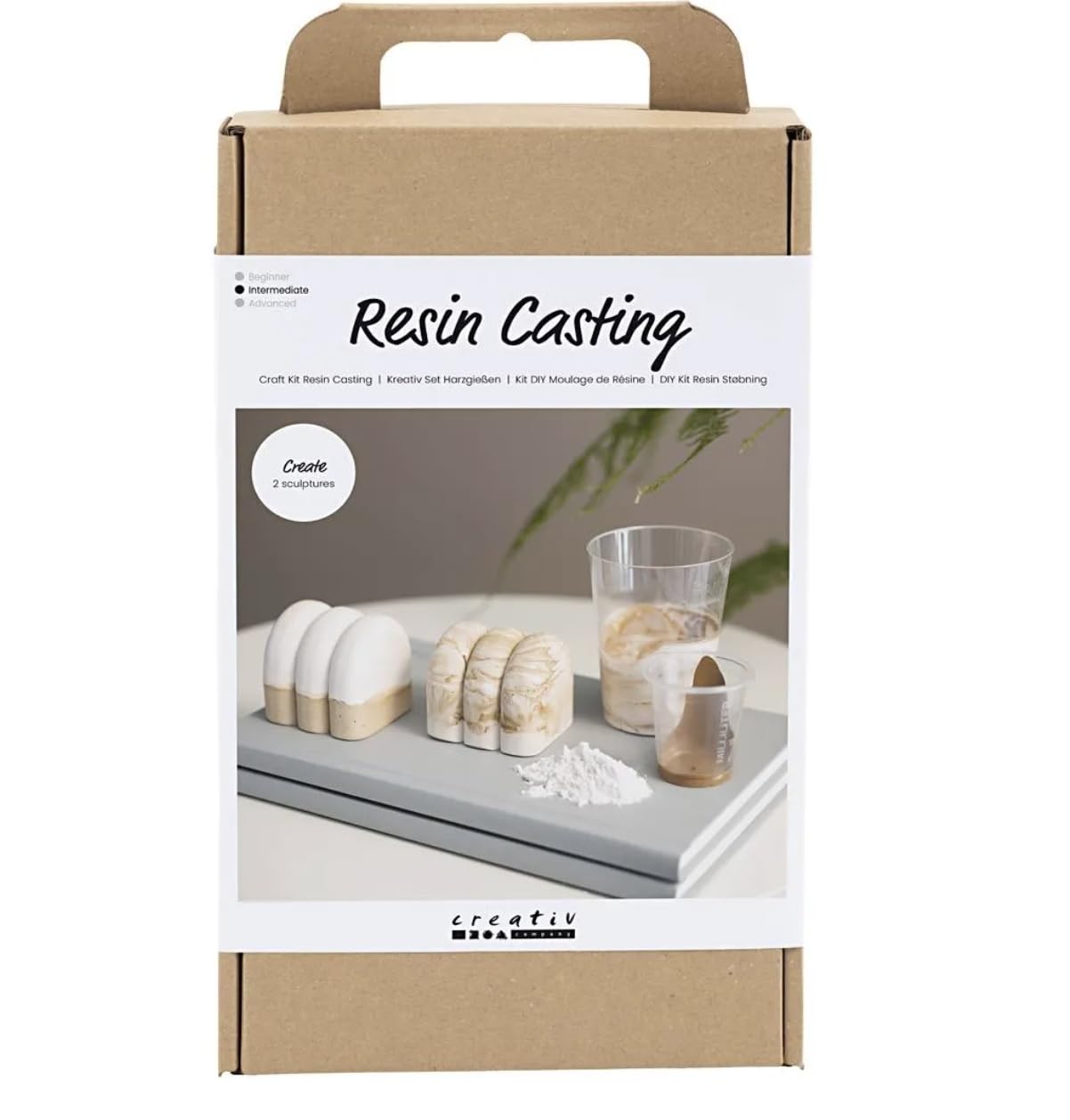 Craft Kit Resin Casting - Sculpture - Beige - Off White - 1 Pack