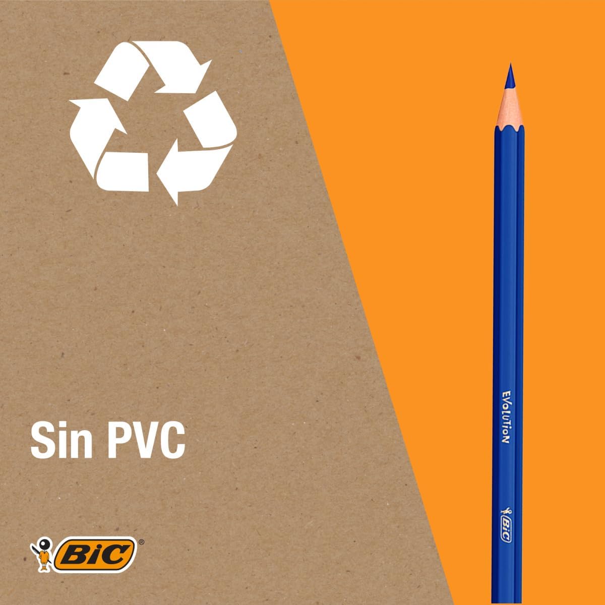 BIC Cristal Original Kugelschreiber mit mittlerer Spitze (1,00 mm), sechseckigem Schaft und passender Kappe – Blau, Kartonschachtel à 10