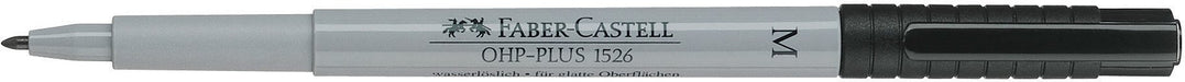 Faber-Castell Multimark Non-Permanent Medium Marker - Black (Box of 10