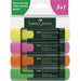 Faber-Castell 254844 Highlighter Textliner Set of 4 1548