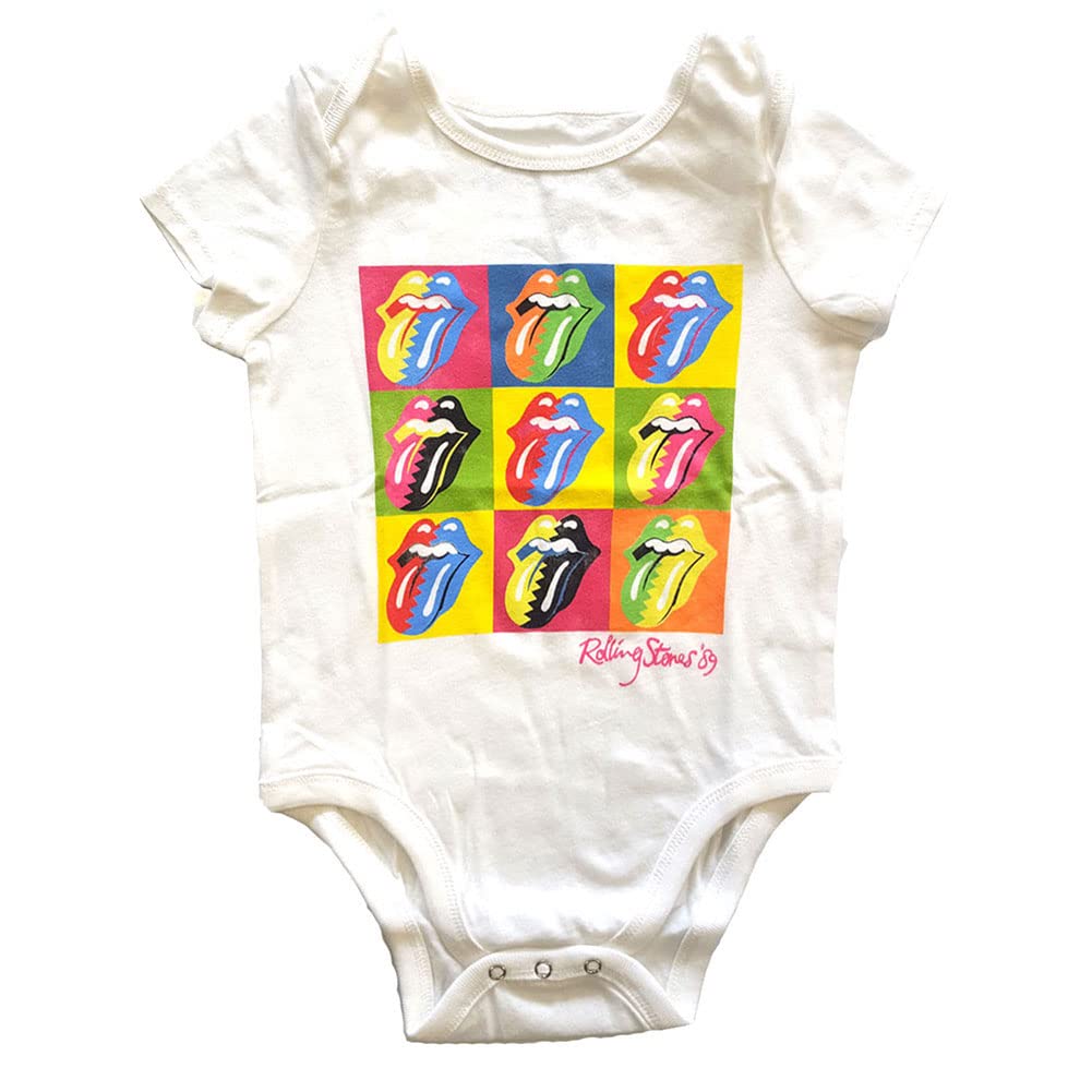 Baby Grow # 0-3 Months Kids White # Two-Tone Tongues