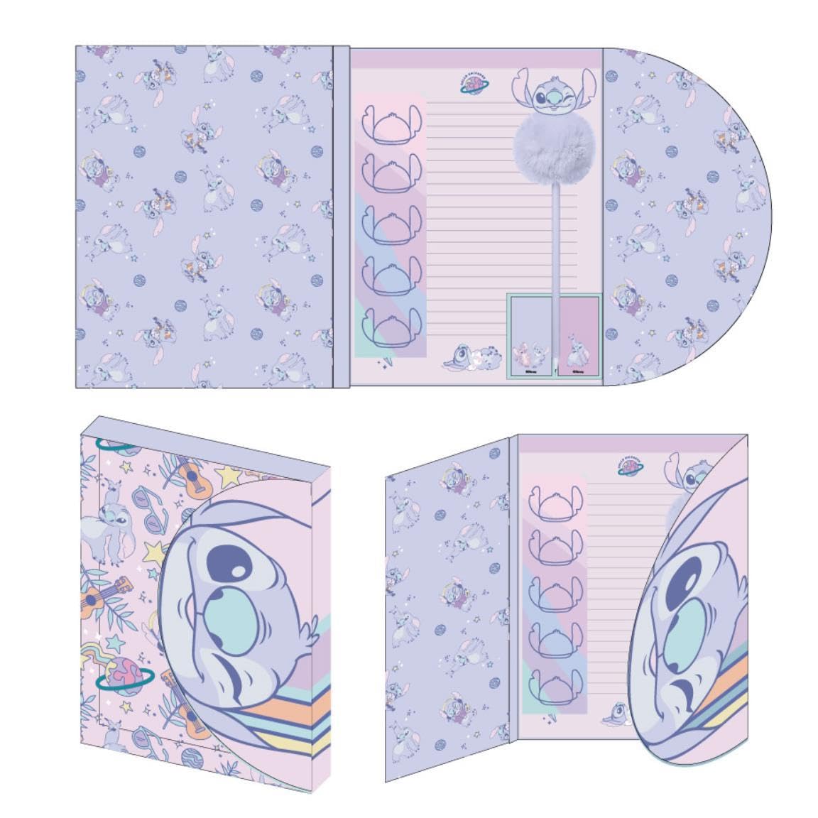 Cerdá 2700001199 Stitch Schreibwaren-Set, 15,0 x 21,0 x 3,5 cm