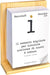 Calendario Geniale 2025. The Original. The First with Digital Bonus. Support Natural Organic Fir Wood. Gift Idea. Read a Phrase and Philosophical Thought. Calendar with Box