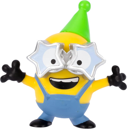 Minions Despicable Me 4 4 Figure Packs Party Bus Bunch | 5.8cm Collectible Figures | Pack Has 3 Figures Visible Plus 1 Surprise Figure Hidden