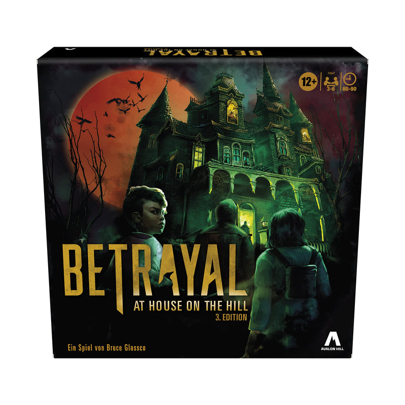 Hasbro Hill Betrayal at The House on The Hill Third Edition, Cooperative Board Game from 12 Years, 3 6 Players, 50 Haunted Scenarios, Multi-Colour, One Size