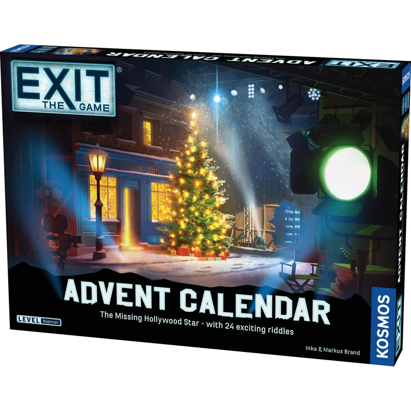 Thames & Kosmos EXIT: Advent Calendar - The Missing Hollywood Star, Escape Room Card Game, Family Games for Game Night, Holiday Season Games for Adults and Kids, for 1+ Players, Age 10+