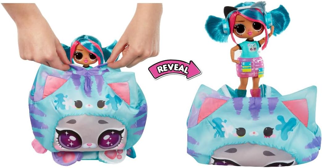 L.O.L. Surprise! Tweens Costume Surprise Emma Emo Modepuppe mit Aufblasbarem Seegrünem Katzenkostüm und Zahlreichen Überraschungen, u. a. Tolle Mode und Accessoires - Ideal für Kinder ab 4 Jahren