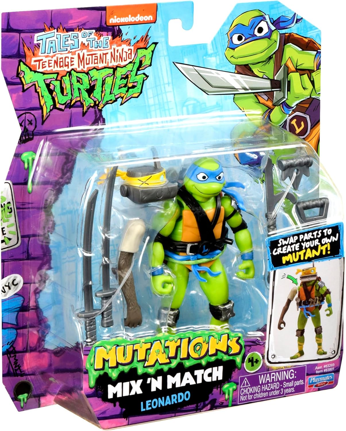 Teenage Mutant Ninja Turtles: Mutations Mix and Match 4.5-Inch Leonardo