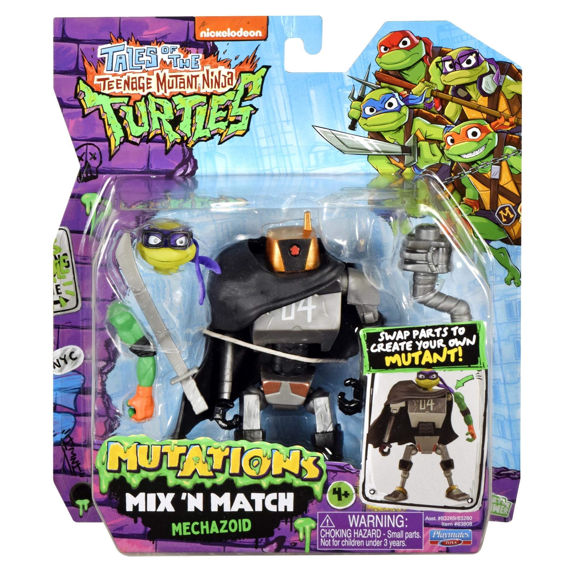 Tales of Teenage Mutant Ninja Turtles: Mutations Mix and Match 4.5-Inch Mechazoid