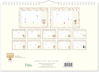 2025 Boofle A4 Family Planner Wall Calendar