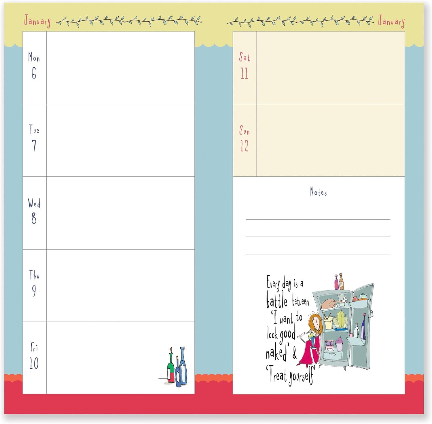 Portico Designs Ltd 2025 Born to Shop Slim Diary