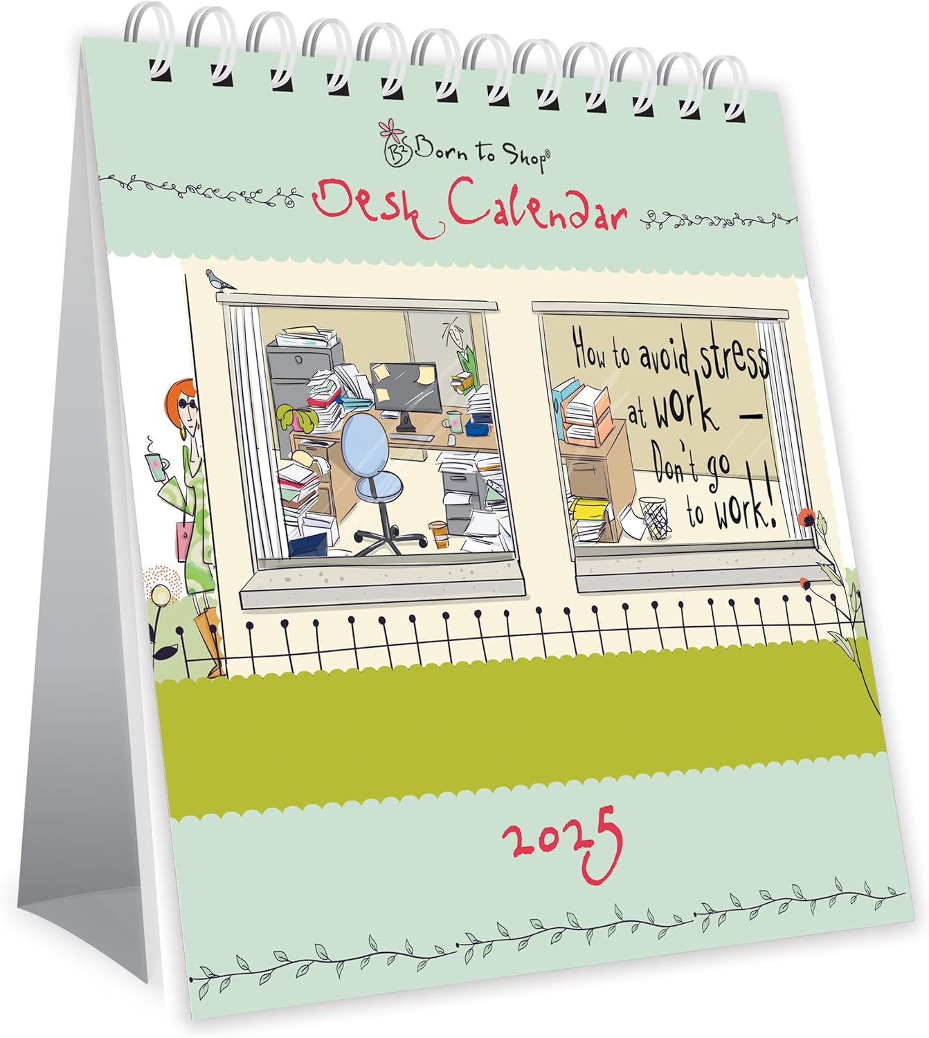 2025 Born to Shop Desk Calendar