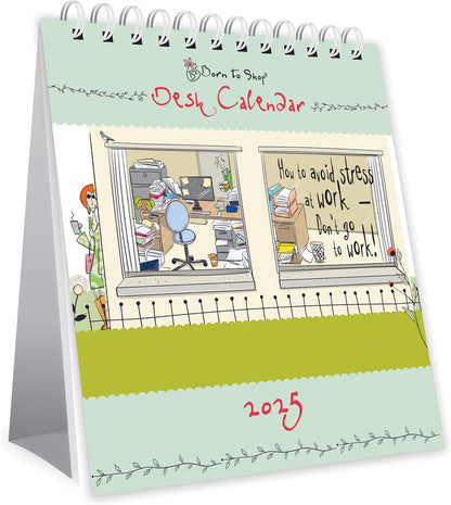 2025 Born to Shop Desk Calendar