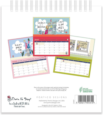 2025 Born to Shop Desk Calendar