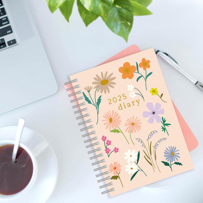 2025 Caroline Gardner Botanical Blooms A5 Wiro Diary