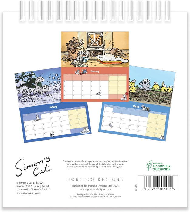 2025 Simon's Cat Desk Calendar