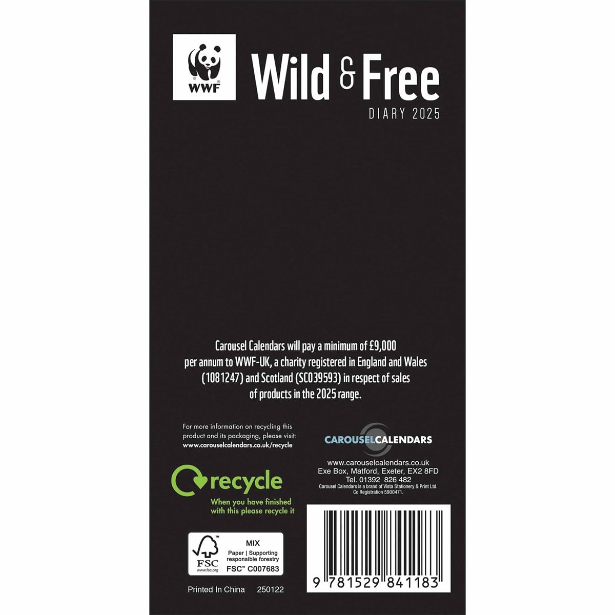 2025 Wwf Wild & Free Slim Diary